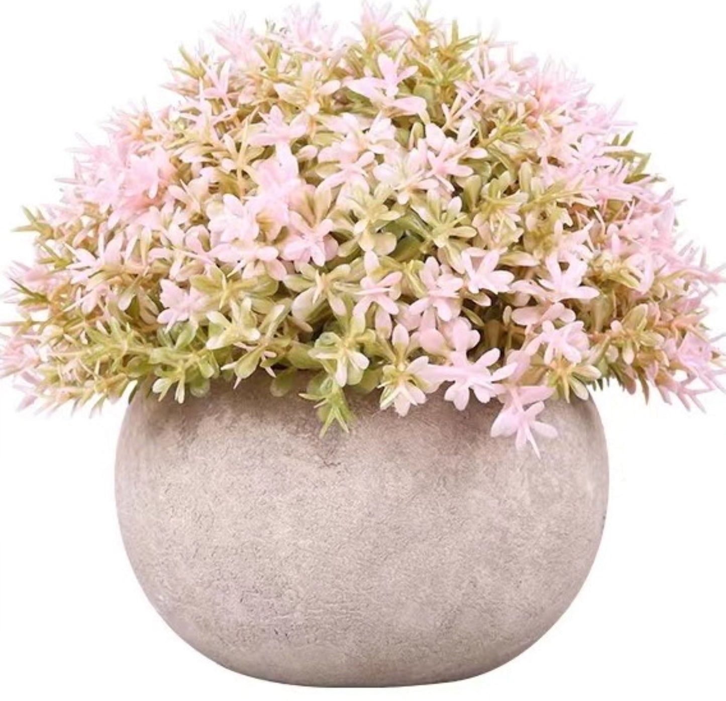 Clay Pot & Artificial Plant