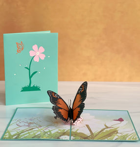 Monarch Butterfly Pop-Up Card