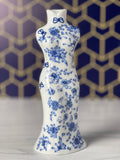 Porcelain Asian Dress Shape Vase