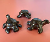 Black Pottery Turtle Whistle