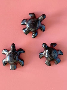 Black Pottery Turtle Whistle